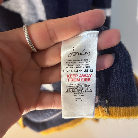 Joules Chantelle Star Print Jumper Sz US 12 - Picture 5 of 7